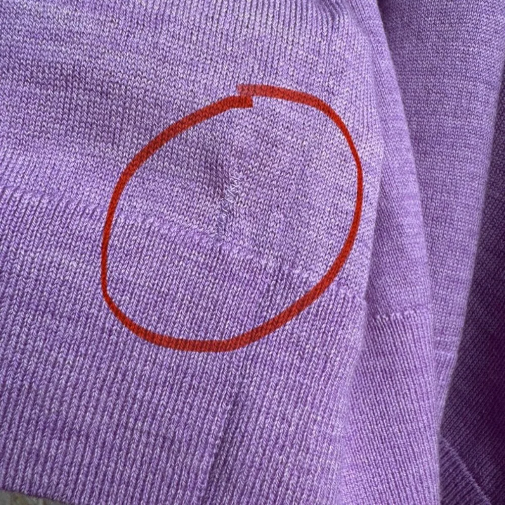 Banana Republic Men's V-Neck Sweater in Lavender Purple
